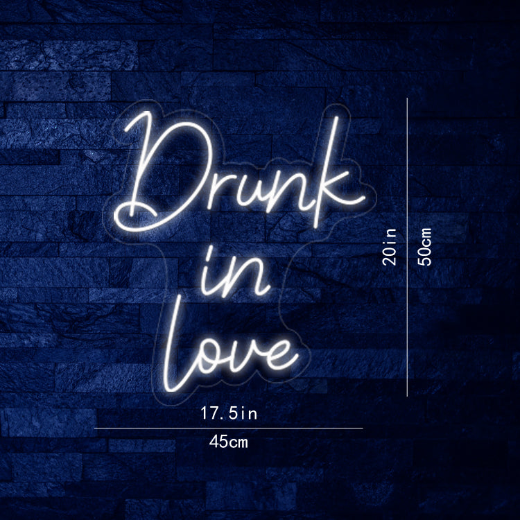 Borracho enamorado letrero LED de neón