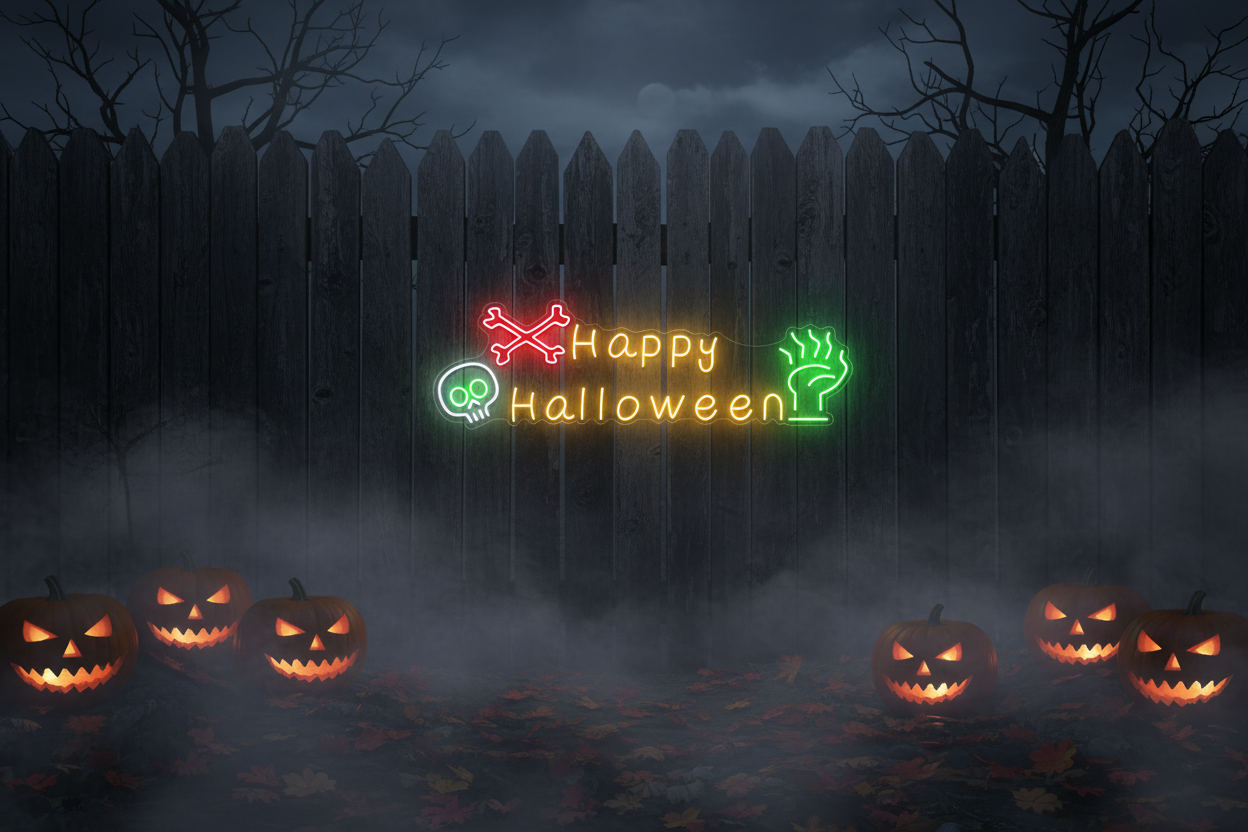 Happy Halloween Neon Sign