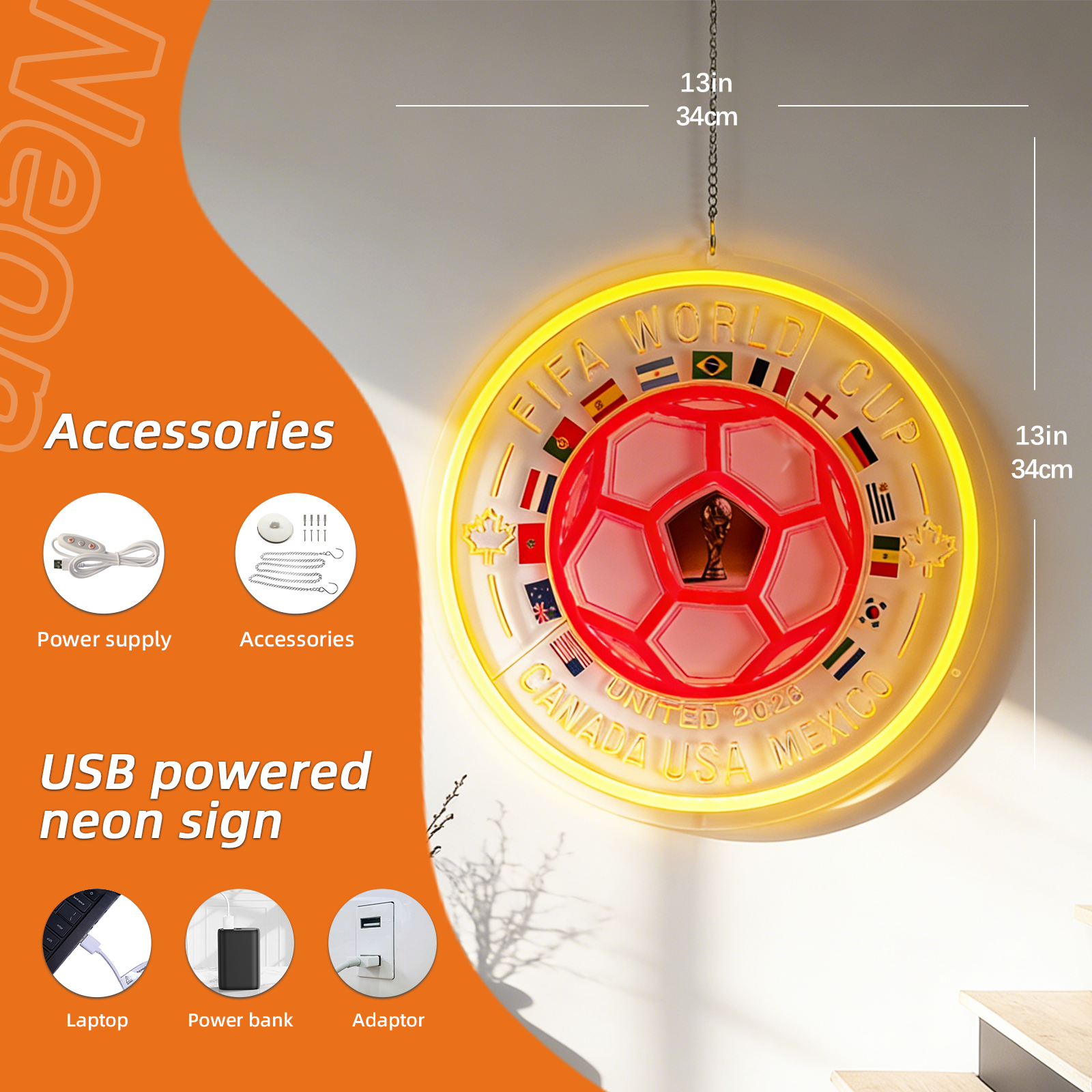 2026 FIFA World Cup Led Neon Sign