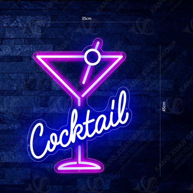 Cocktail Martini Neon Sign