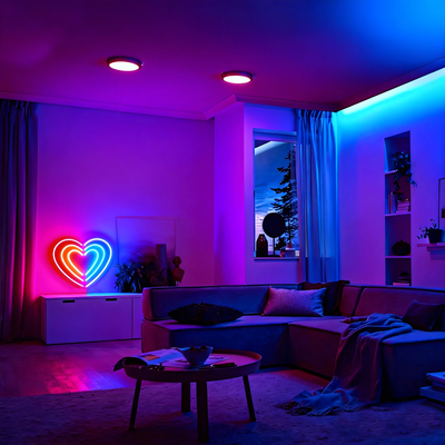 Rainbow Heart Led Neon Lights