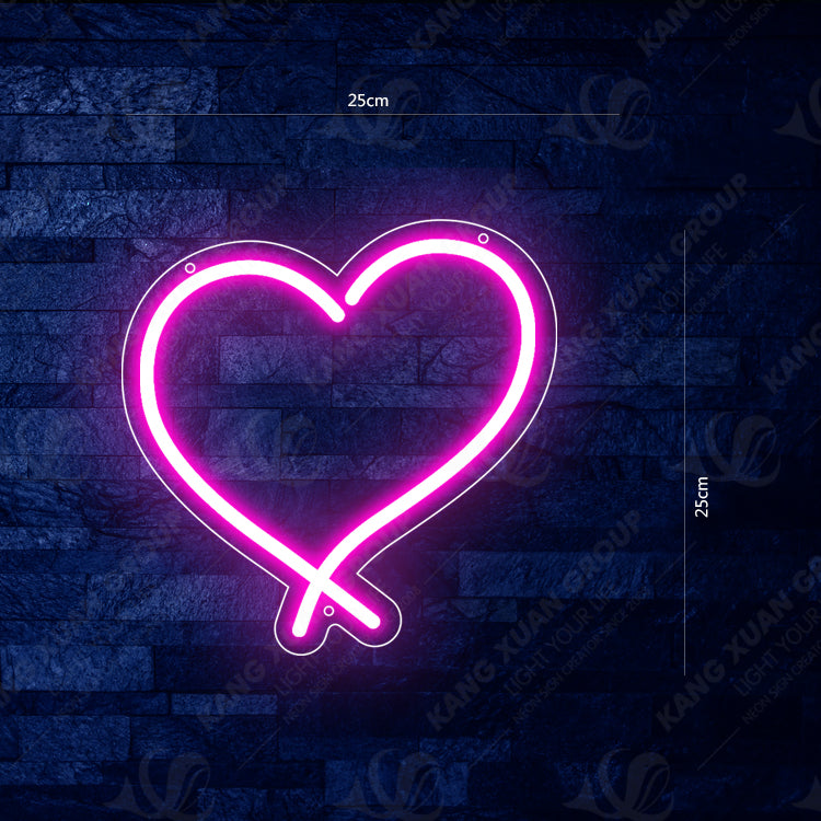 LED Neon Heart Light
