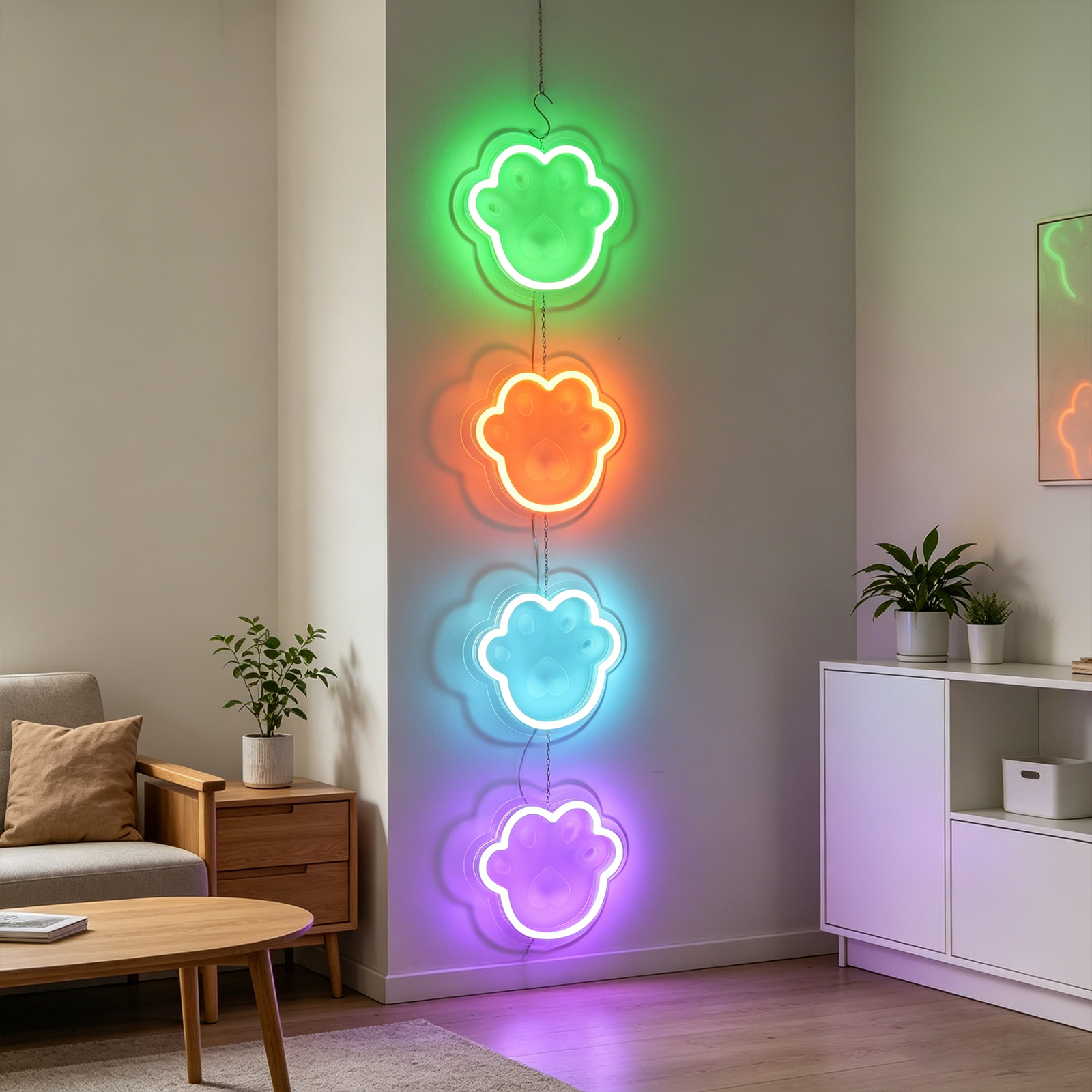 Cat Paw LED Neon Signs