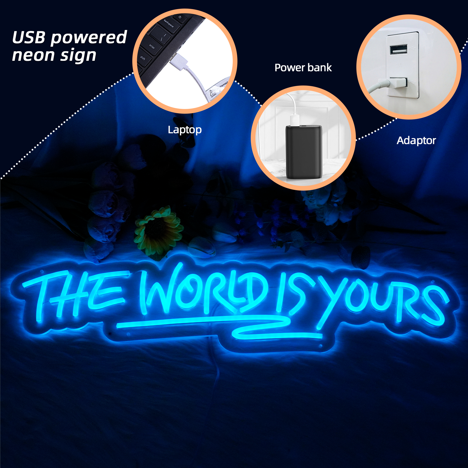 The World is Yours Led Neon Lights