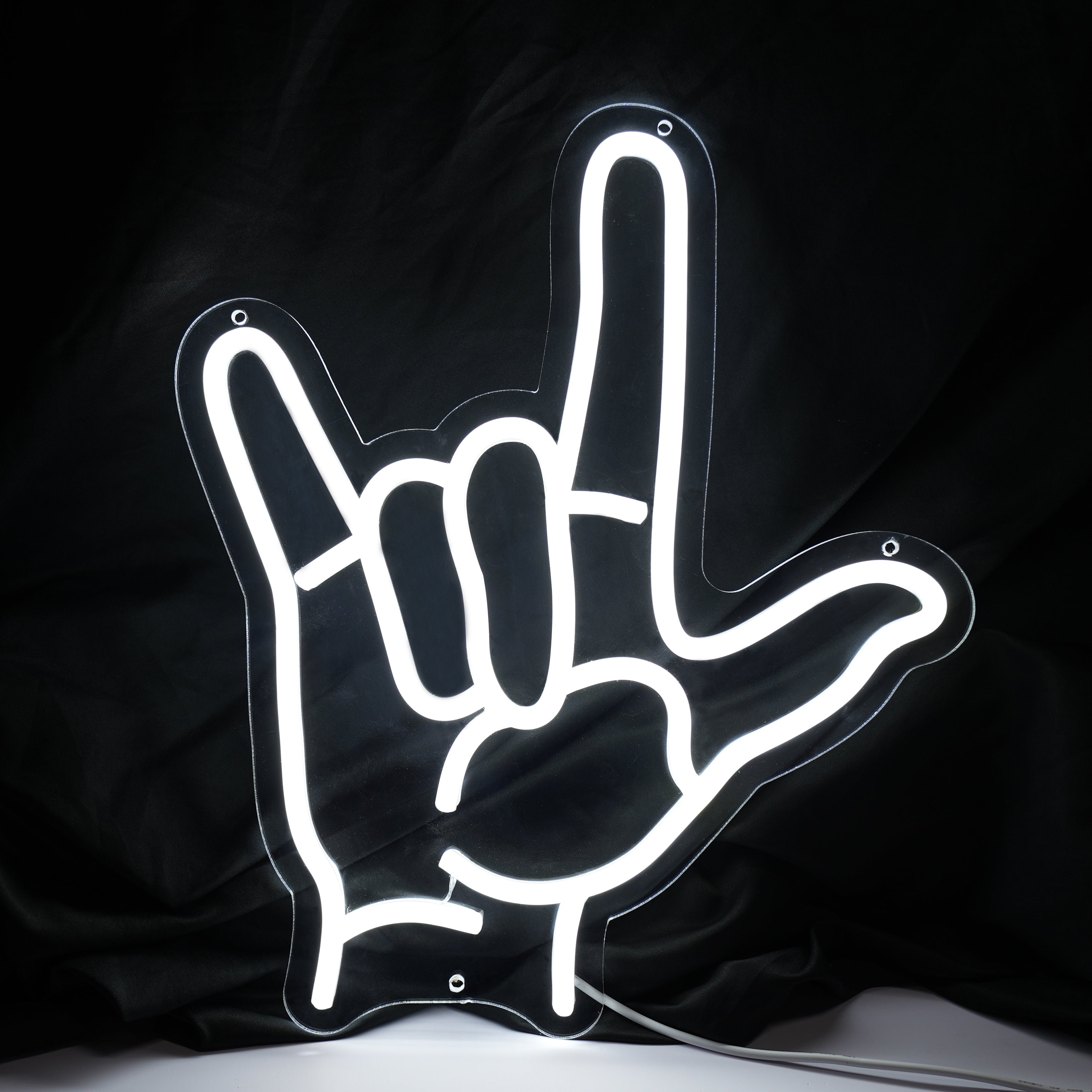 Rock N Roll Hand Neon Sign