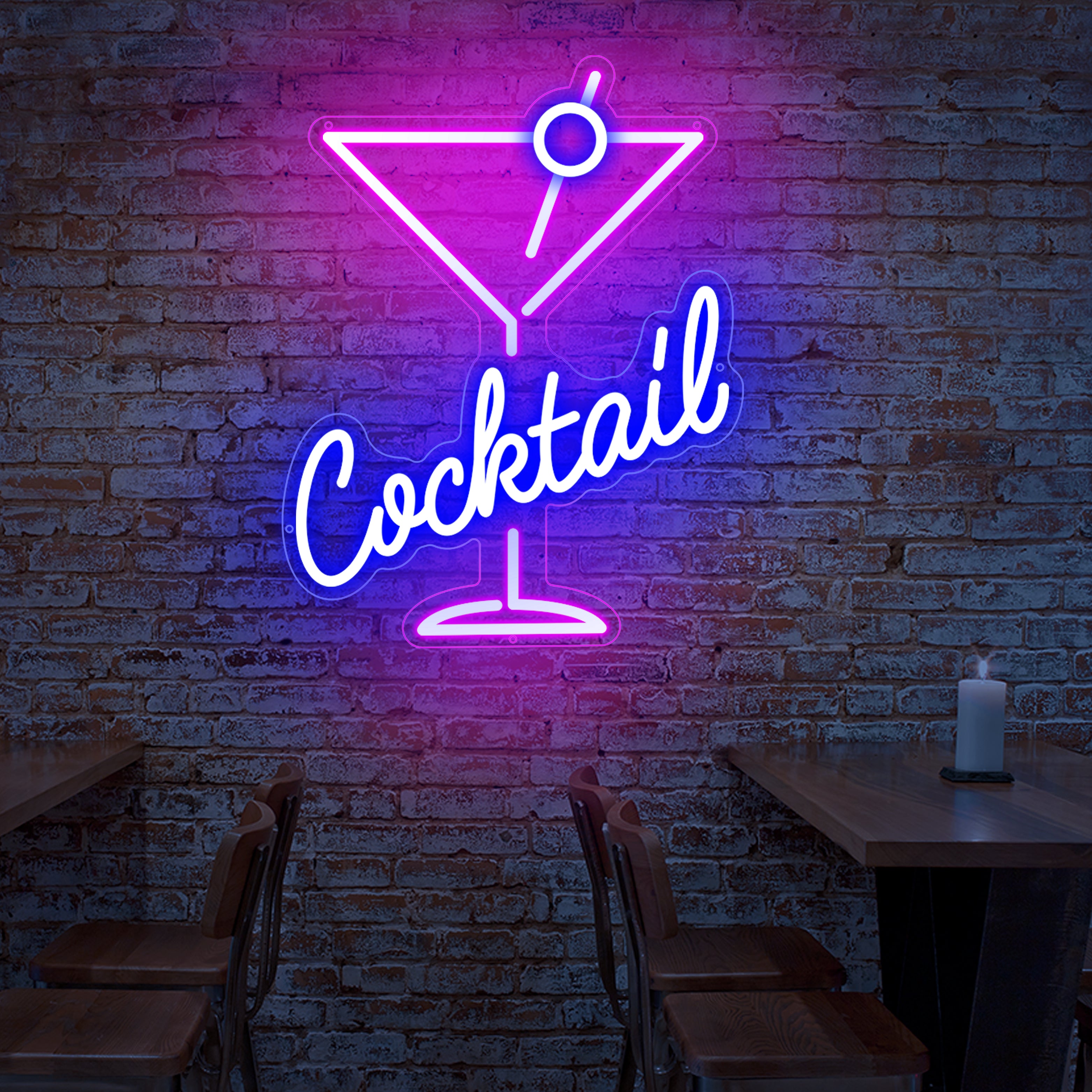 Cocktail Martini Neon Sign