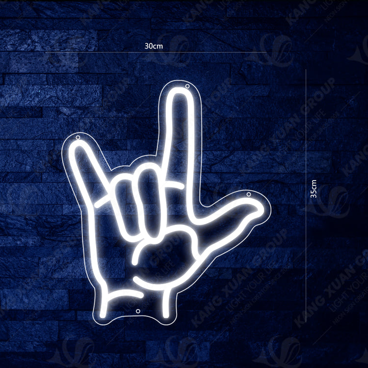 Rock N Roll Hand Neon Sign