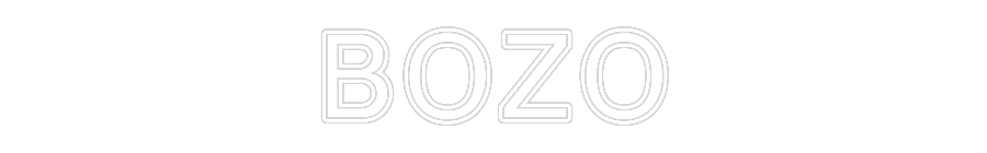 Custom Neon: BOZO