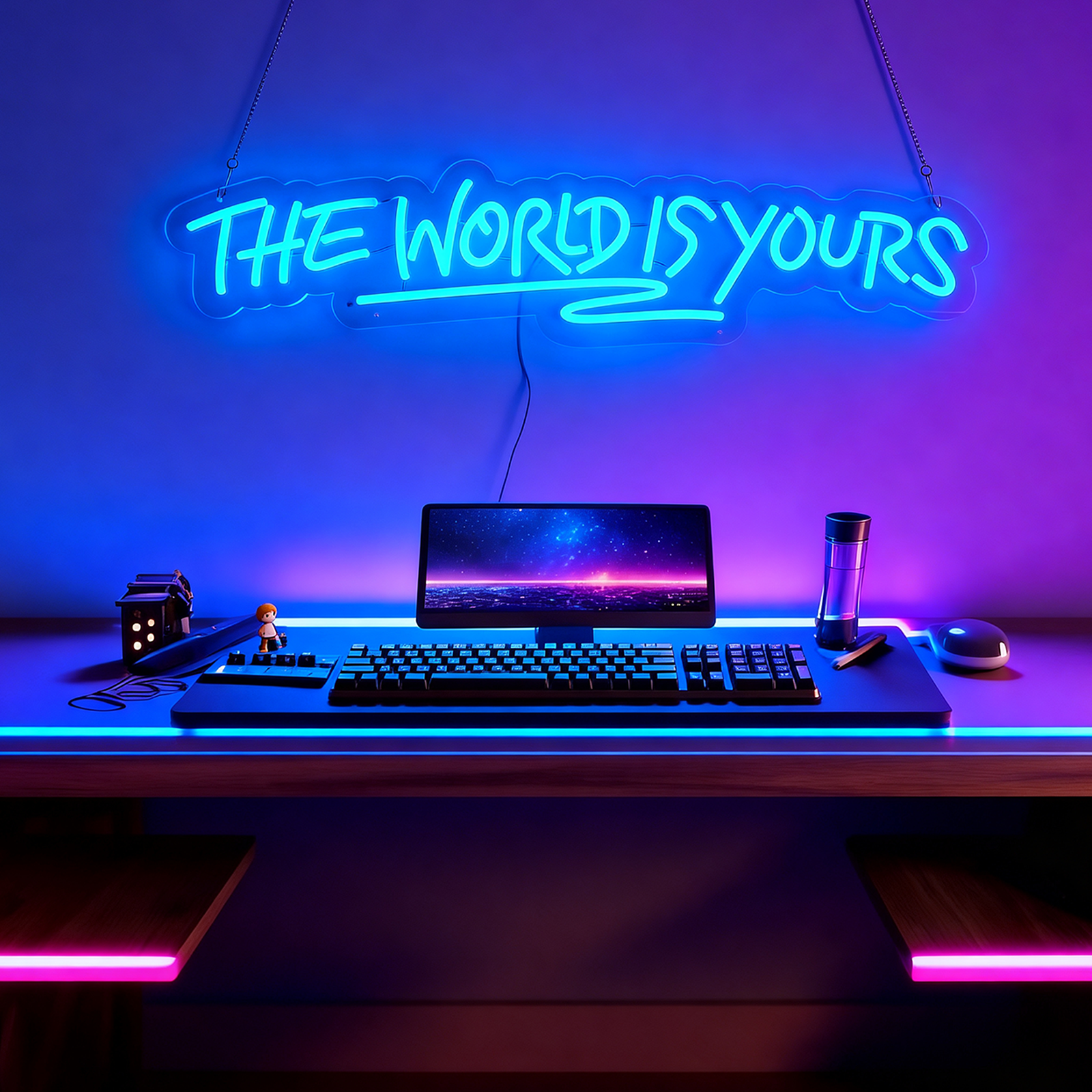 The World is Yours Led Neon Lights