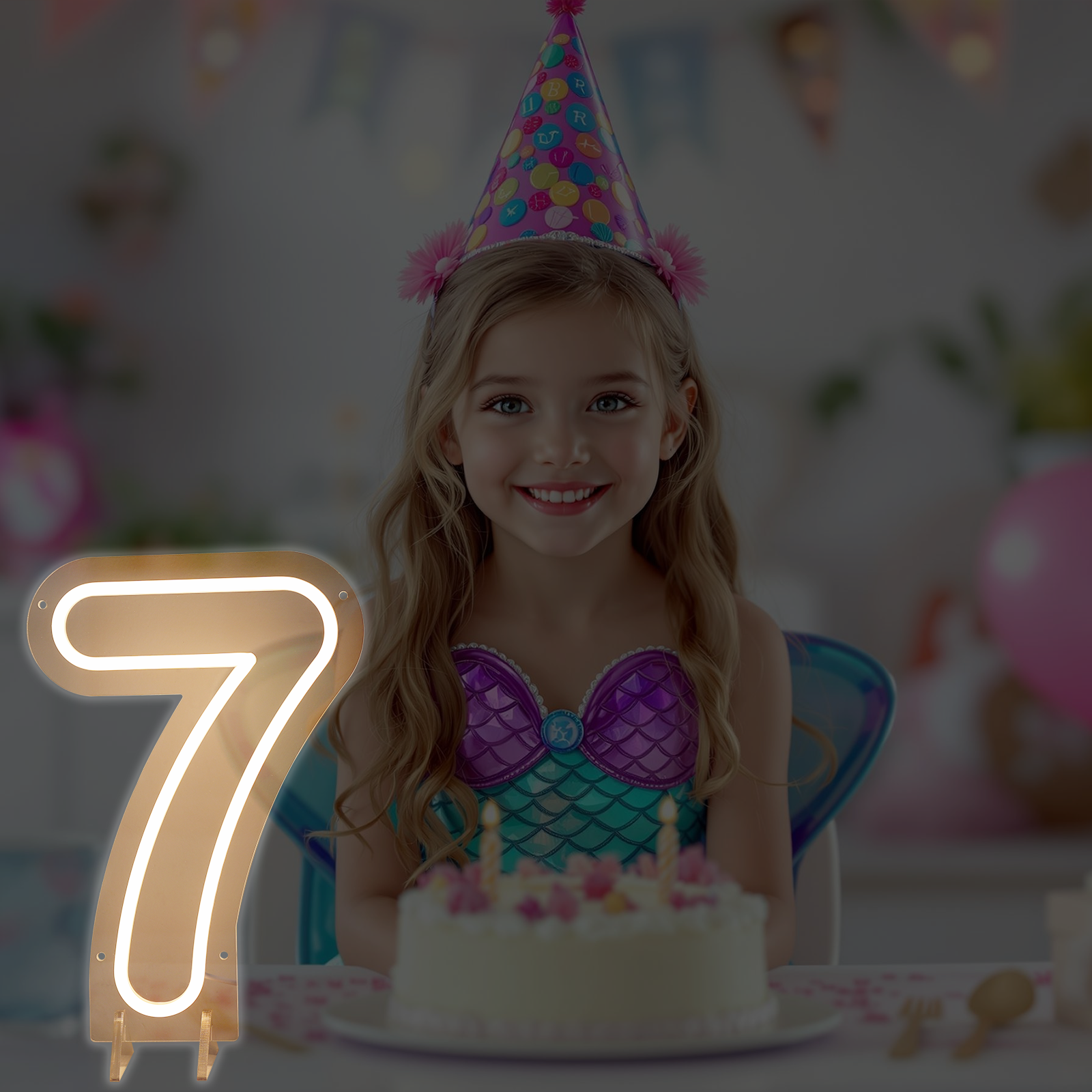 Number 7 Led Neon Sign