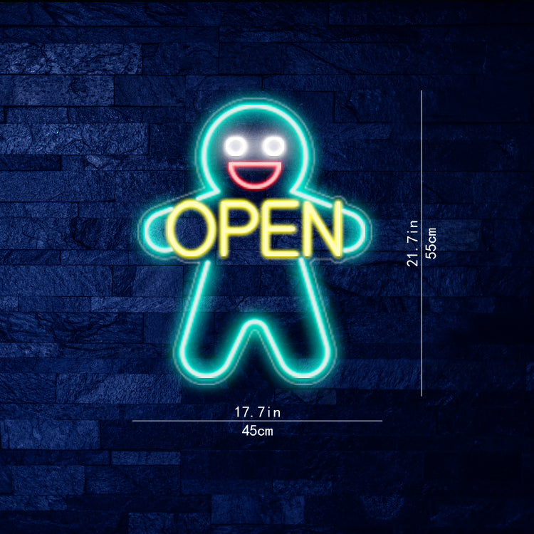 Open Anime Neon Sign
