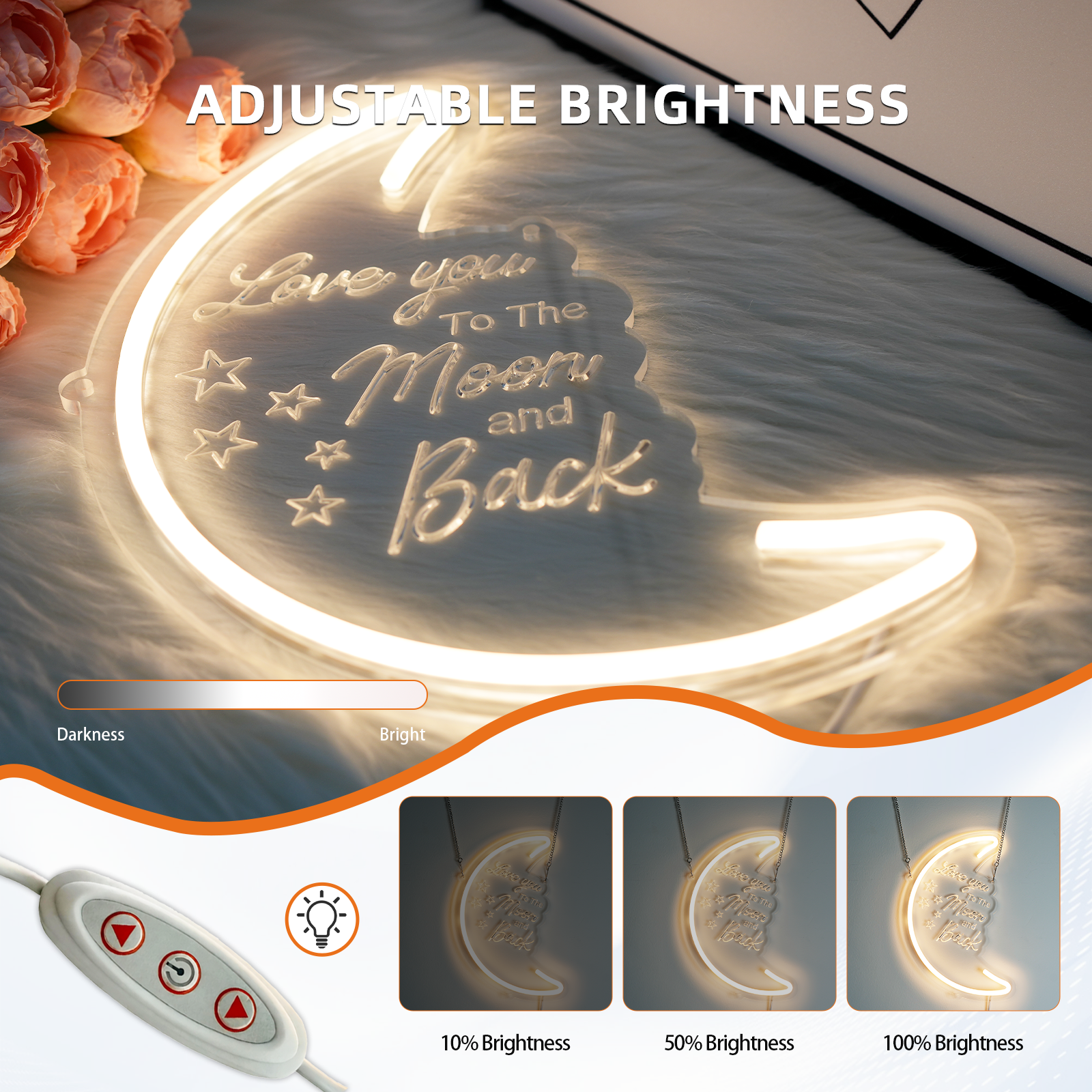 Love you To The moon and Back Led Neon Sign