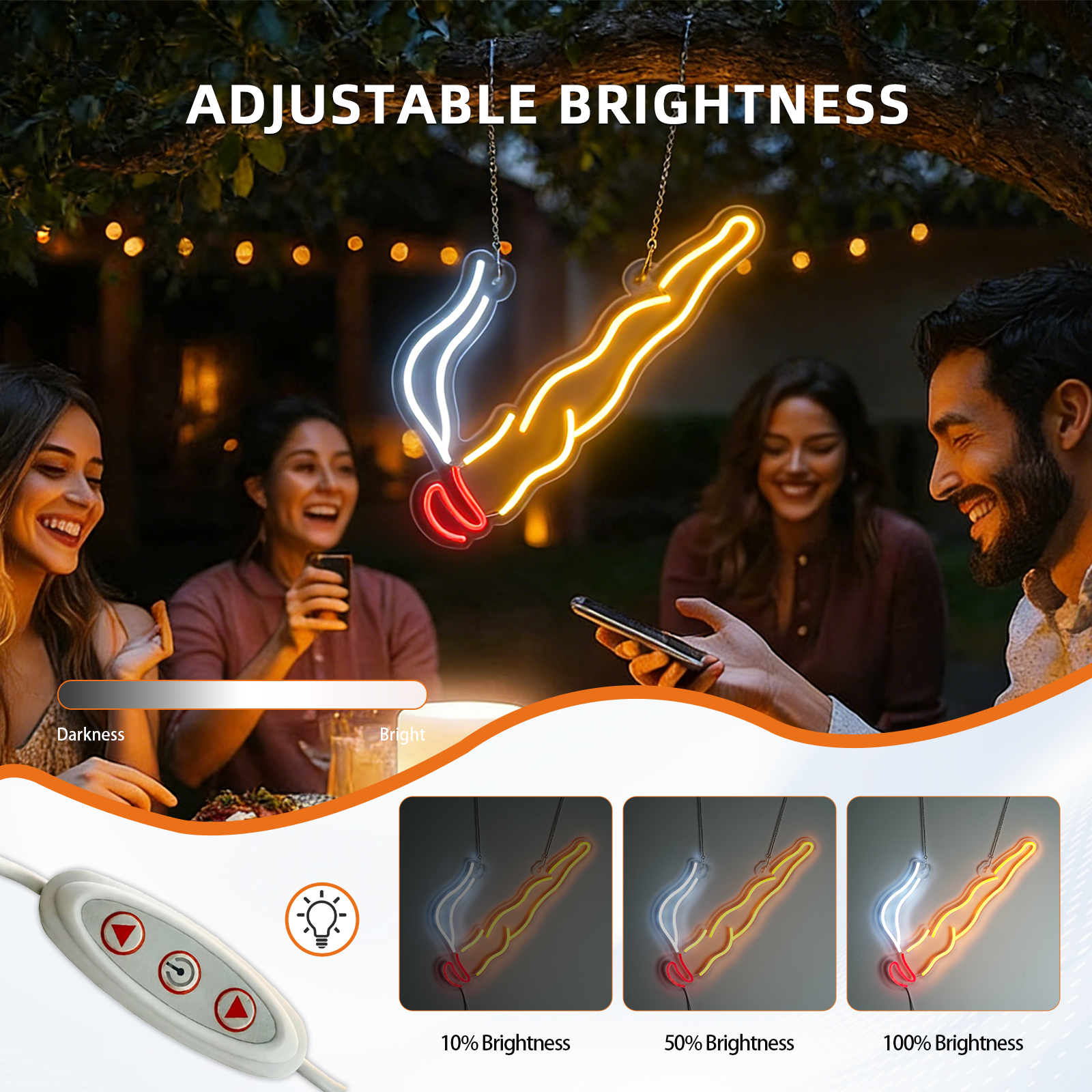 Cigar Shape Led Neon Sign