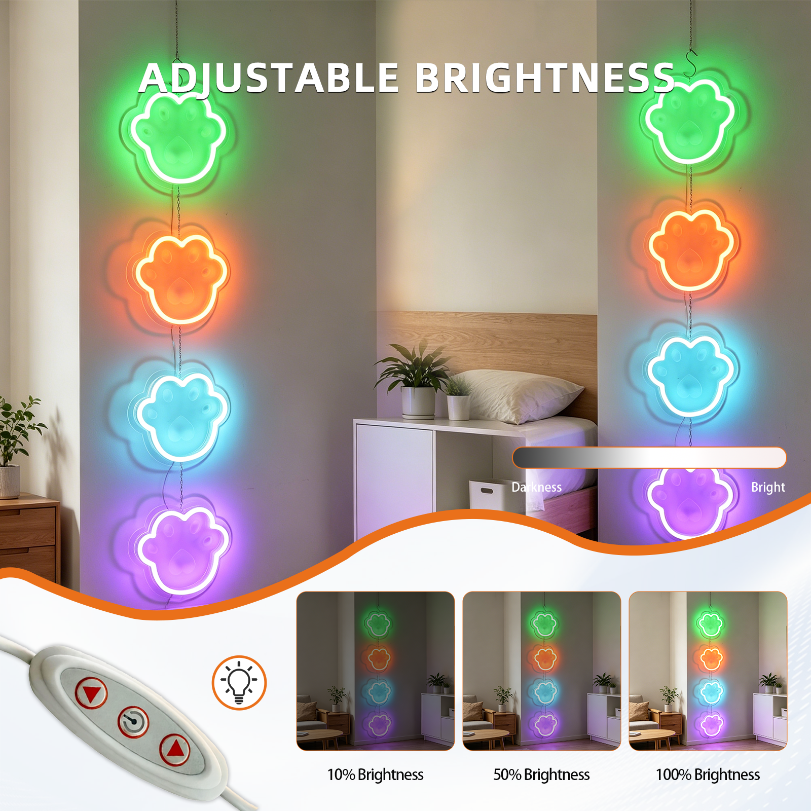 Cat Paw LED Neon Signs