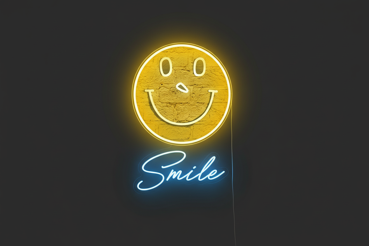 Cara sonriente con sonrisa